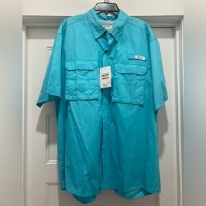 Gander Mountain Caribbean Blue short sleeve shirt 2XL